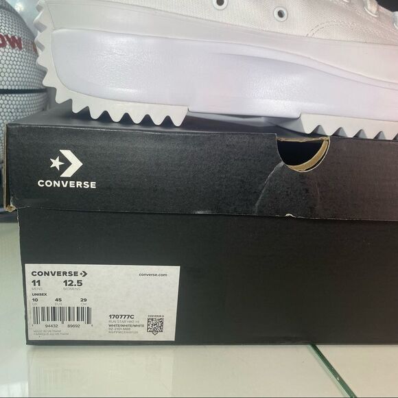 🆕 Converse	Run Star Hike High 'Triple White' - Mens Sizes - Picture 14 of 15